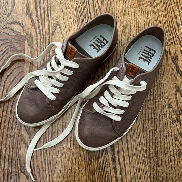 Frye and Co. maya low lace leather sneakers size 7.5 - Picture 1 of 5